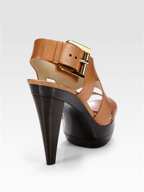 michael kors womens leather shoe st18k|Michael Kors sandals sale.